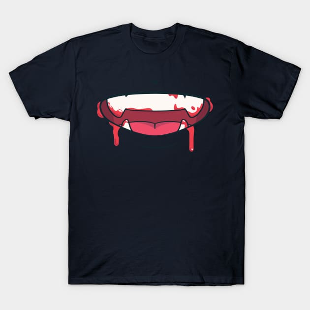 Bloody Ketchup Fangs T-Shirt by PabloooDuarte